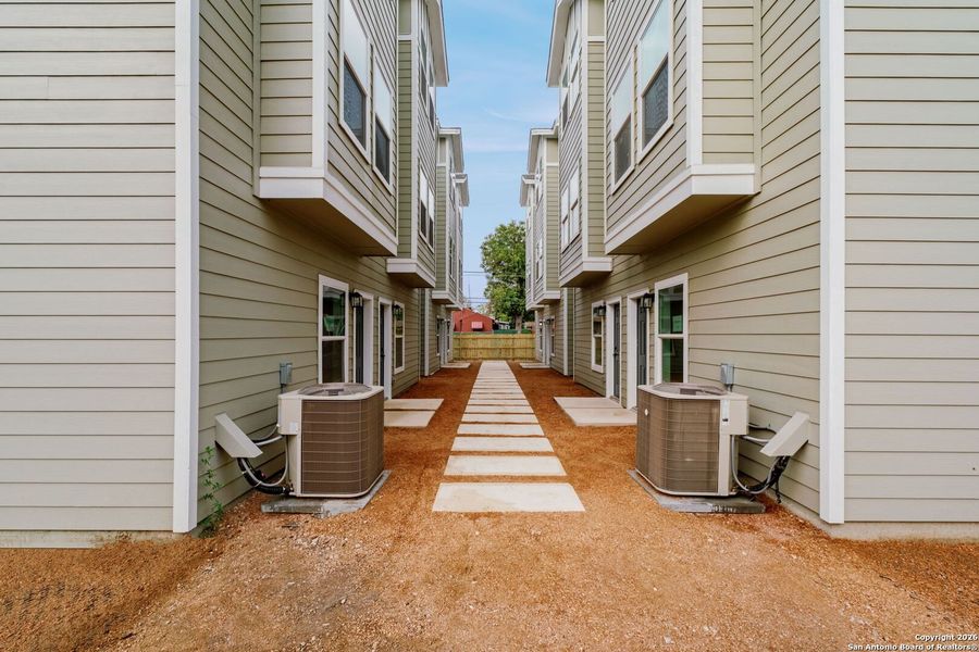 Exterior details and patio area of a home in , San Antonio (Image 29).