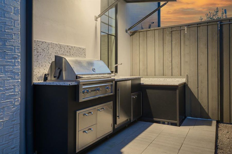 Exterior details and patio area of a home in , Dallas (Image 27).