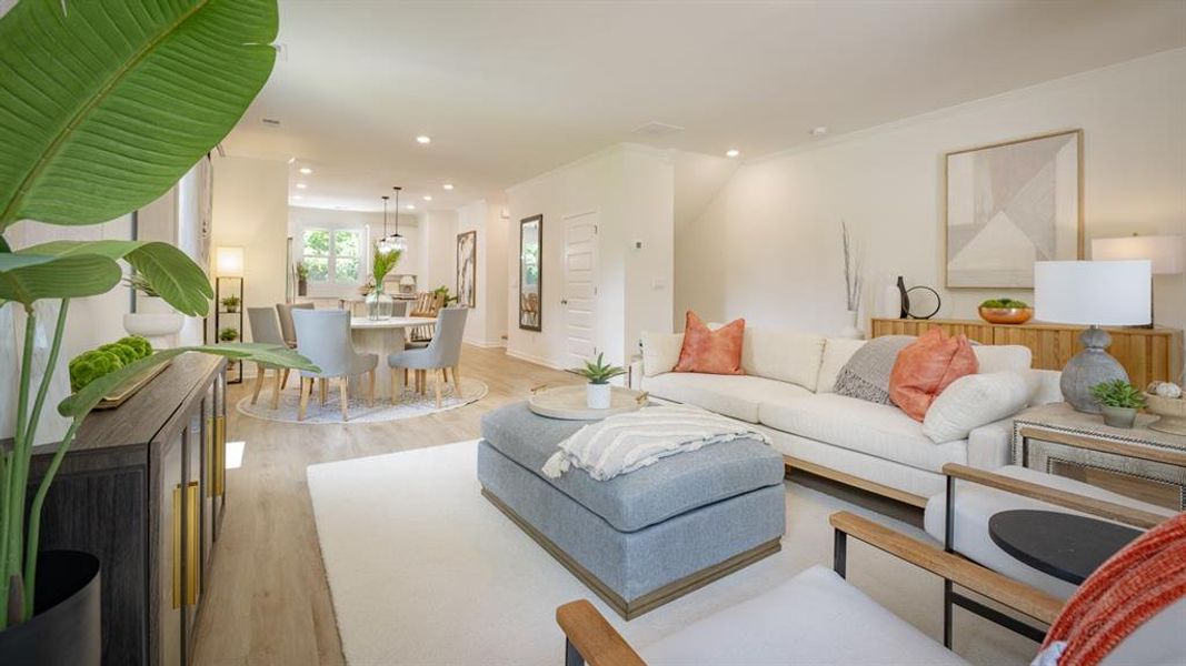 Furnished interior view inside a new home in Mableton Station, Mableton (Image 34).