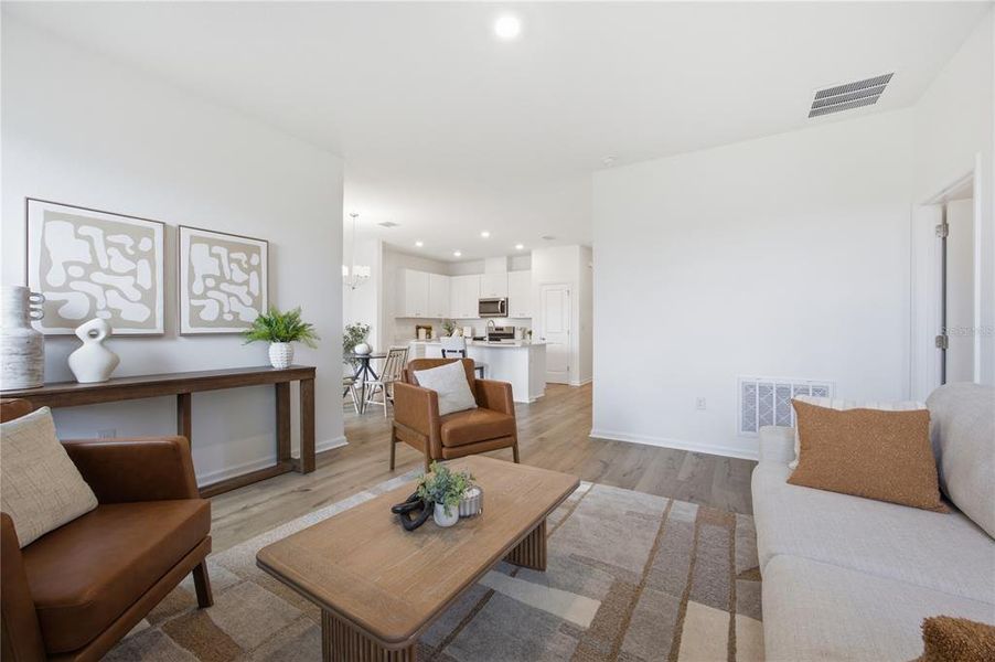Furnished interior view inside a new home in , Okahumpka (Image 25).