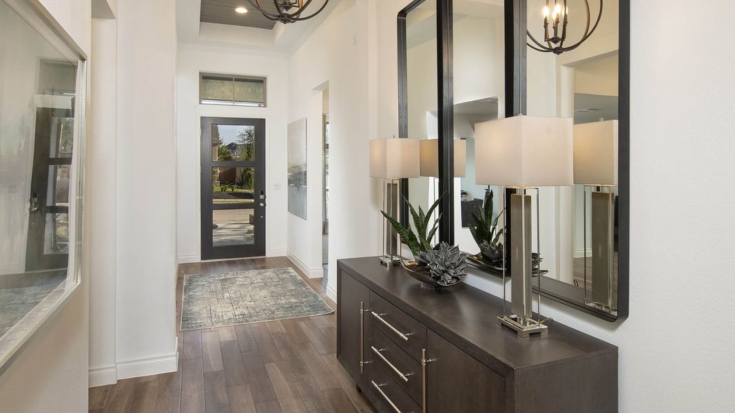 Furnished interior view inside a new home in Meadows of Mill Creek, Seguin (Image 33).