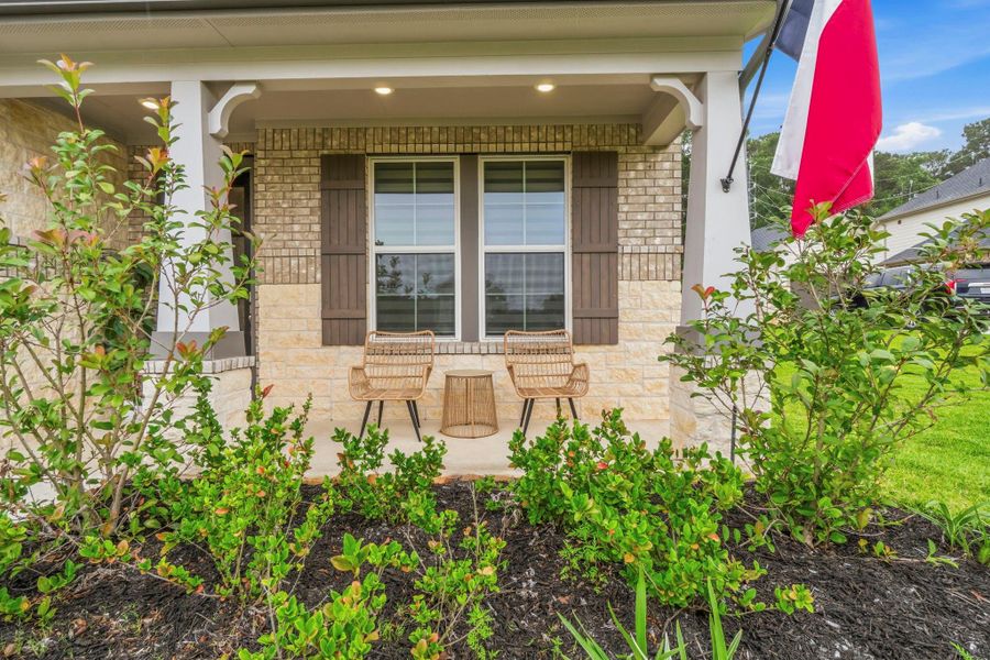 Exterior details and patio area of a home in , Magnolia (Image 26).