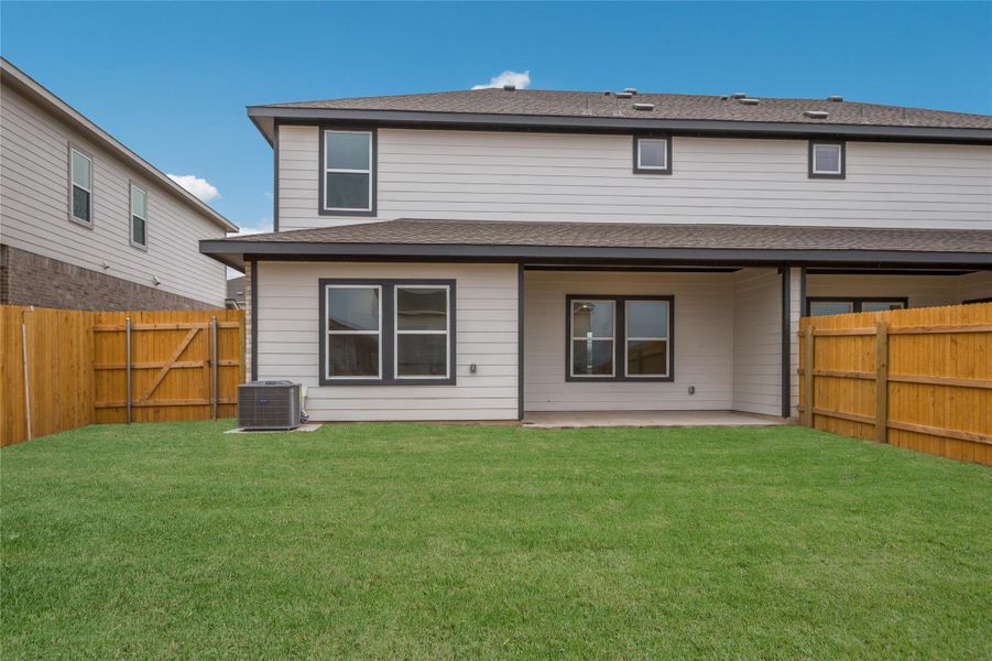 Exterior details and patio area of a home in Palomino, Manor (Image 4). Exterior details and patio area of a home in Palomino, Manor (Image 4).