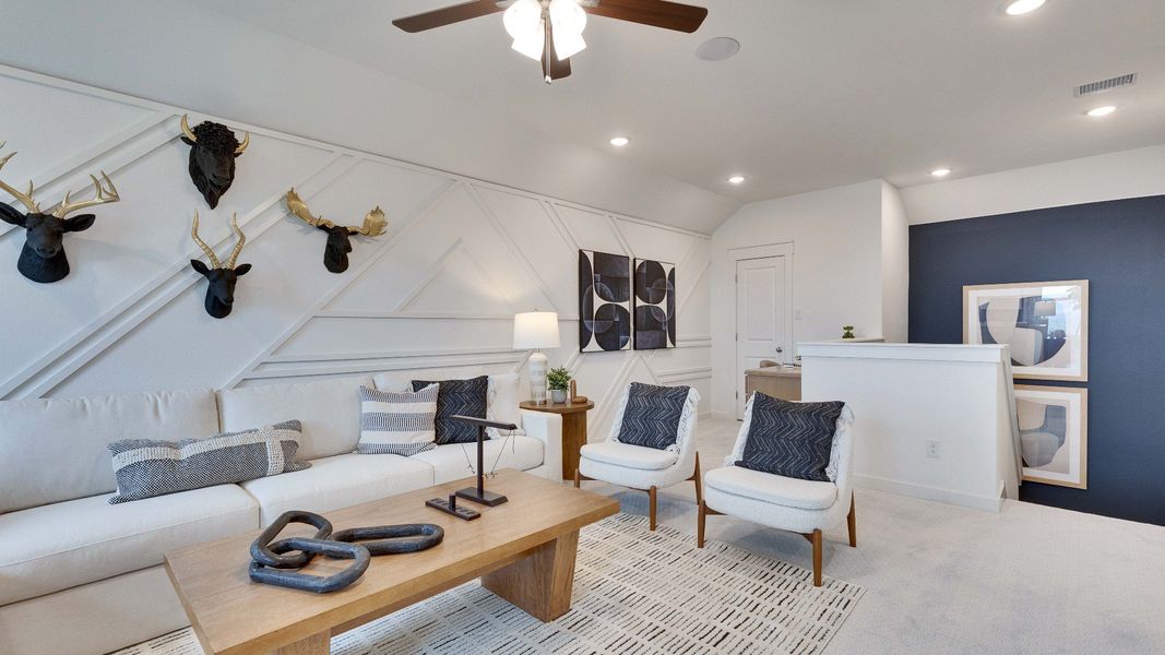 Representative furnished interior of a home built from the Meyerson by DRB Homes in Hunters Glen, Jarrell (Image 48).