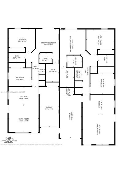 2D floor plan layout of this home in , Lehigh Acres, FL (Image 2).