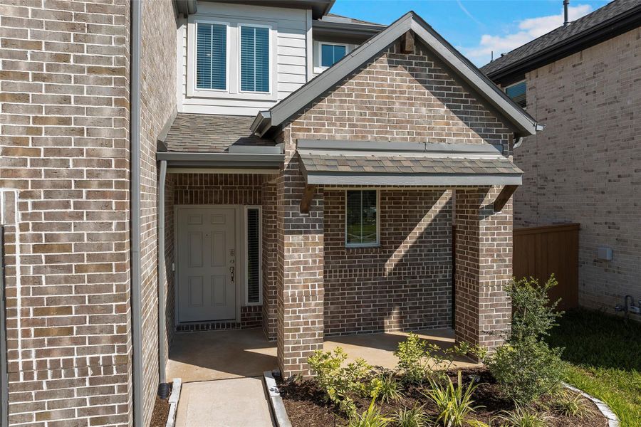 The welcoming front porch makes the perfect spot to greet guests or enjoy a quiet morning coffee. The welcoming front porch makes the perfect spot to greet guests or enjoy a quiet morning coffee.