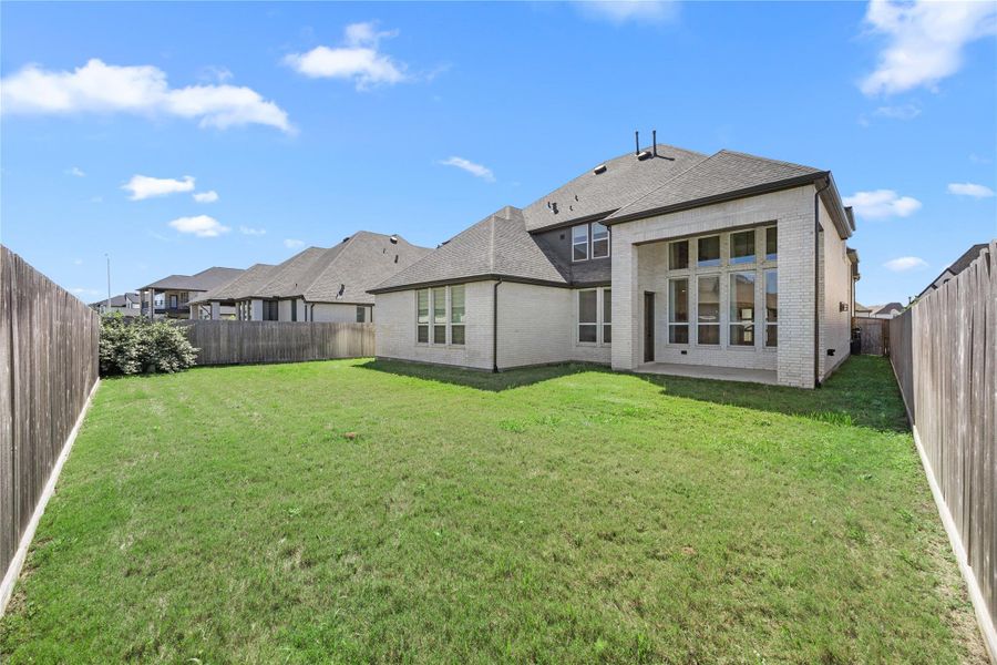 Spacious backyard