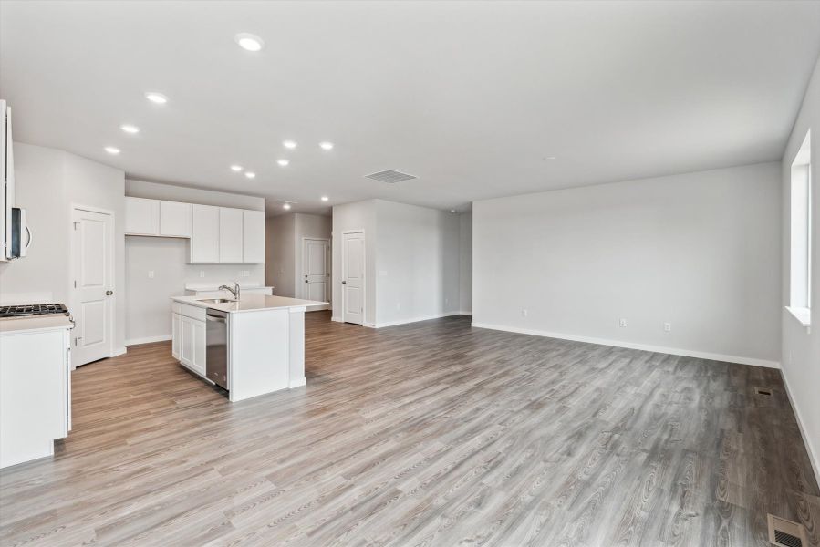 A large empty kitchen.