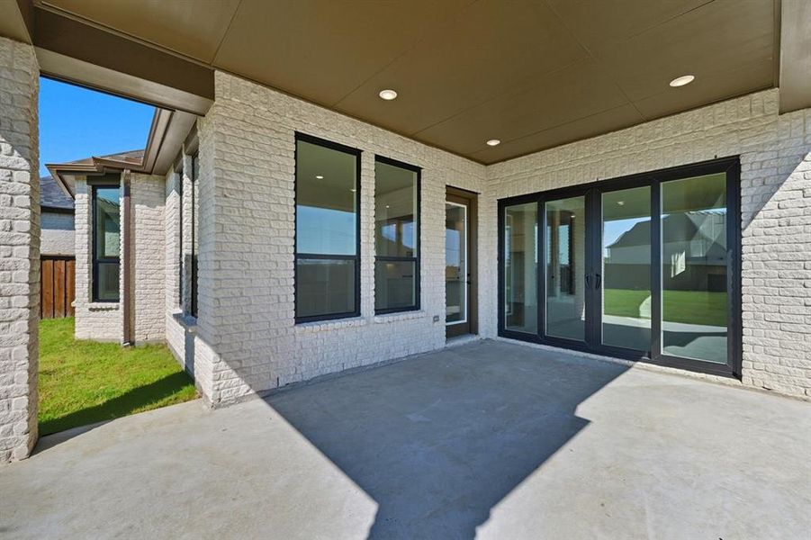 Exterior details and patio area of a home in Trinity Falls, McKinney (Image 19). Exterior details and patio area of a home in Trinity Falls, McKinney (Image 19).