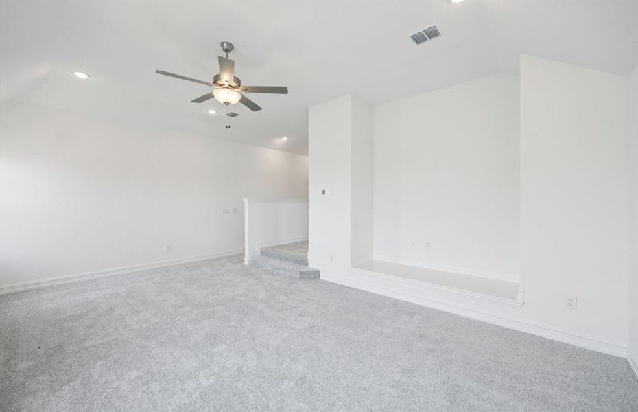 Spacious game room on second level Spacious game room on second level