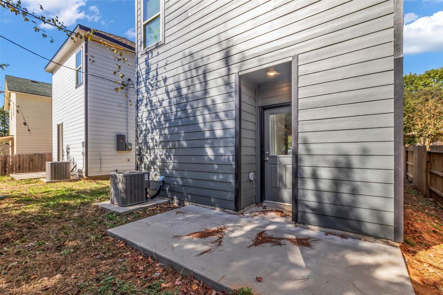 Exterior details and patio area of a home in , Willis (Image 3). Exterior details and patio area of a home in , Willis (Image 3).