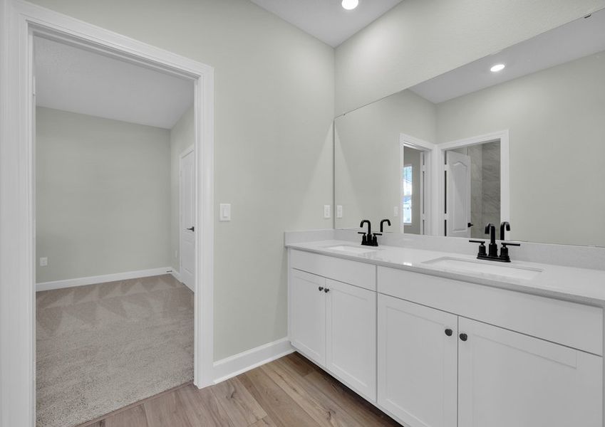 Each of the secondary bathrooms give your family all the space they need to get ready in the morning Each of the secondary bathrooms give your family all the space they need to get ready in the morning