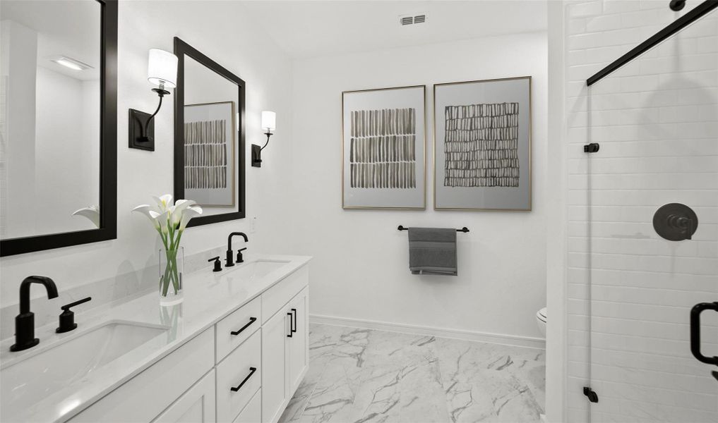 Relaxing primary bath (*Photo not of actual home and used for illustration purposes only.)