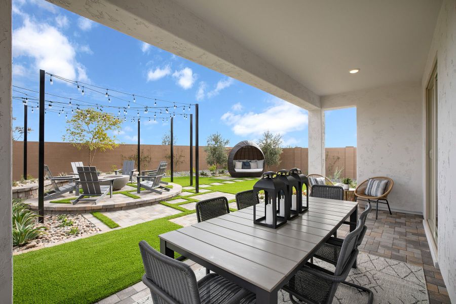 Representative exterior details of a home built from the Copper by Mattamy Homes in Soleo, San Tan Valley (Image 3).
