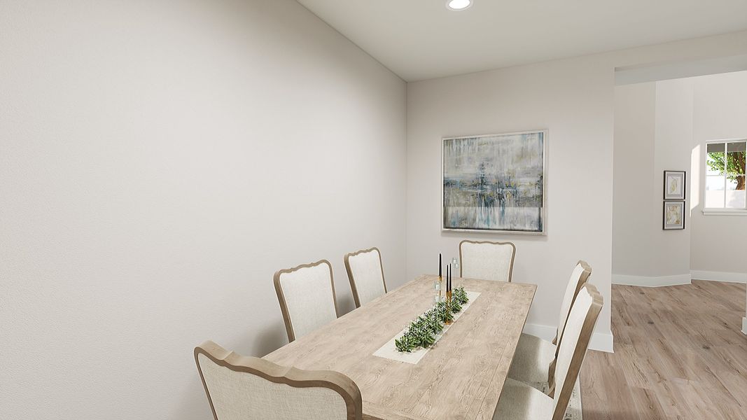 Representative furnished interior of a home built from the Avery by Tri Pointe Homes in The Meadows, Denton (Image 6).