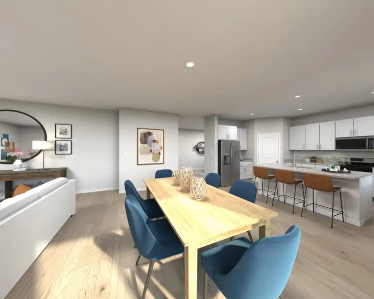 Furnished interior view inside a new home in The Meadow at Crossprairie, St. Cloud (Image 5).