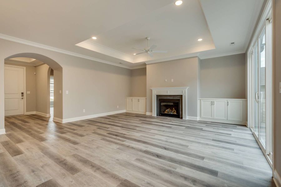 Representative unfurnished interior of a home built from the Portico II by Cook Bros. Homes in The Grove At Haven Hill, Lenoir City (Image 5).
