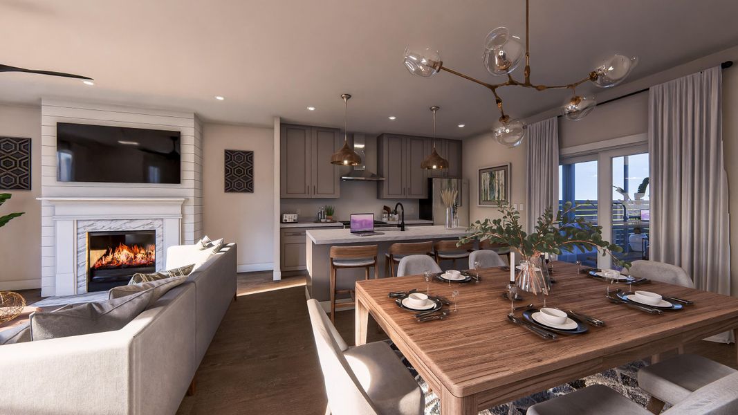 Furnished interior view inside a new home in , Johns Island (Image 42).