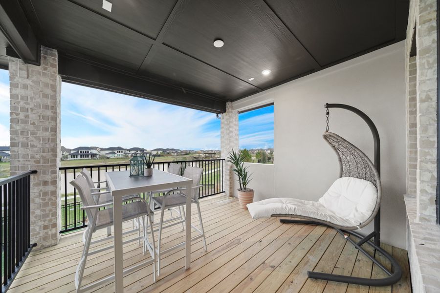 Exterior details and patio area of a home in Elyson 45' & 70', Katy (Image 3). Exterior details and patio area of a home in Elyson 45' & 70', Katy (Image 3).