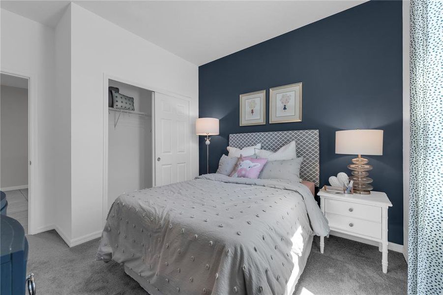 Furnished interior view inside a new home in Covered Bridge at Liberty Bluff, Haines City (Image 17). Furnished interior view inside a new home in Covered Bridge at Liberty Bluff, Haines City (Image 17).