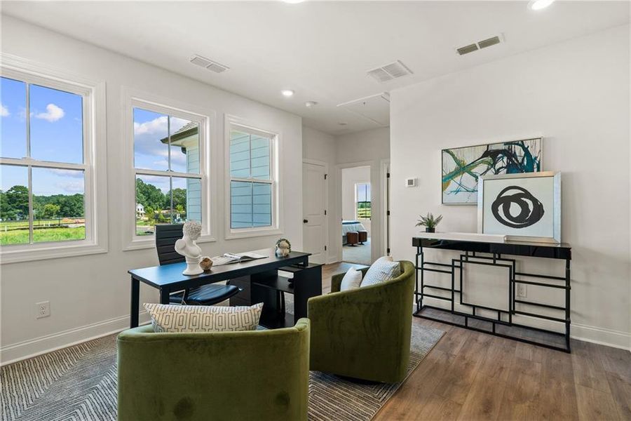 Furnished interior view inside a new home in Promenade at Sawnee Village, Cumming (Image 31).