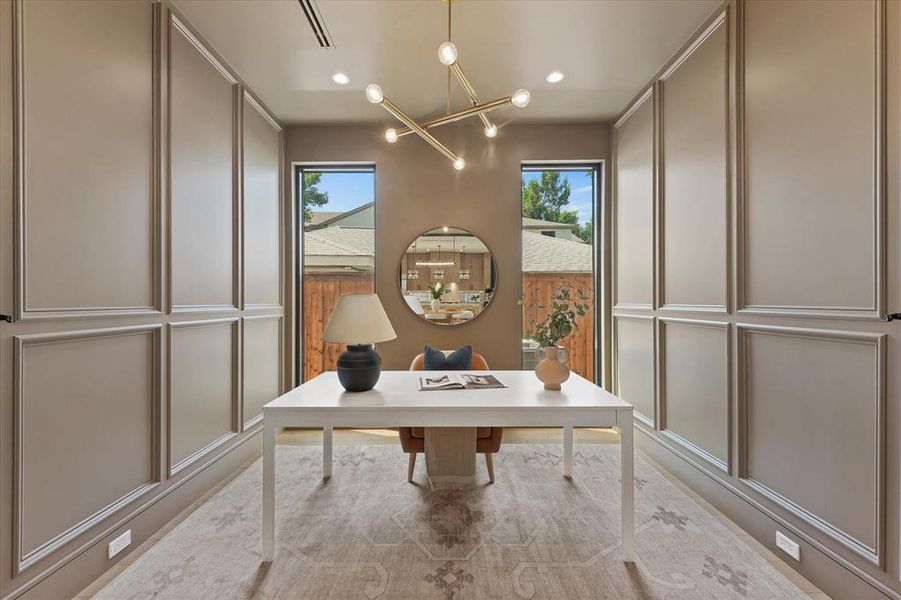 Furnished interior view inside a new home in , Dallas (Image 14).
