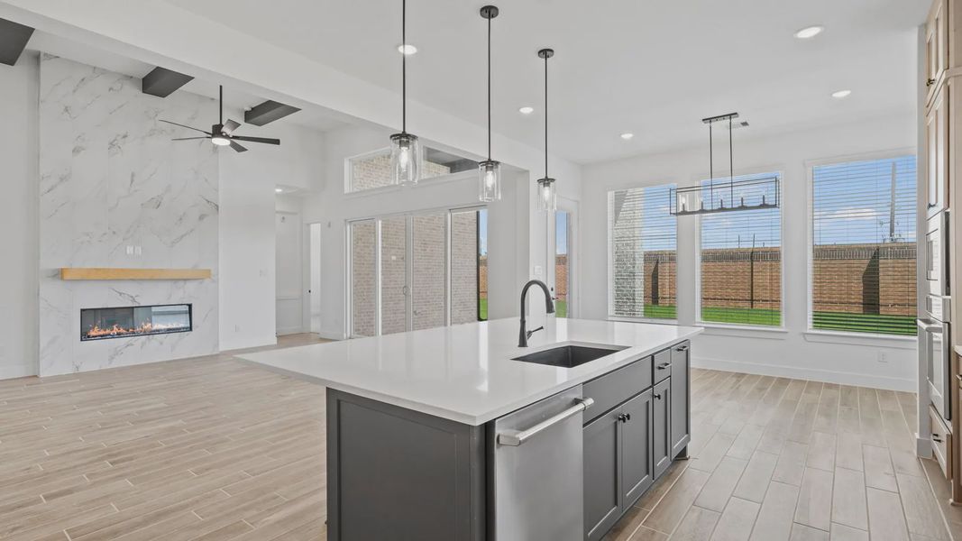 Representative furnished interior of a home built from the Rivers by Chesmar Homes in Sofi Lakes, Katy (Image 9).