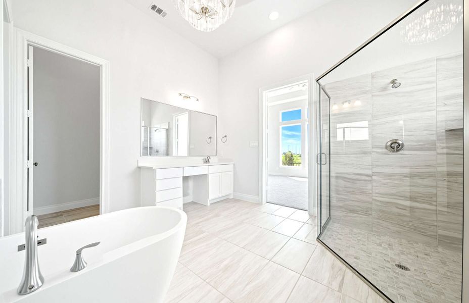 Representative furnished interior of a home built from the 3663 by Ravenna Homes in Artavia 70′, Conroe (Image 17).