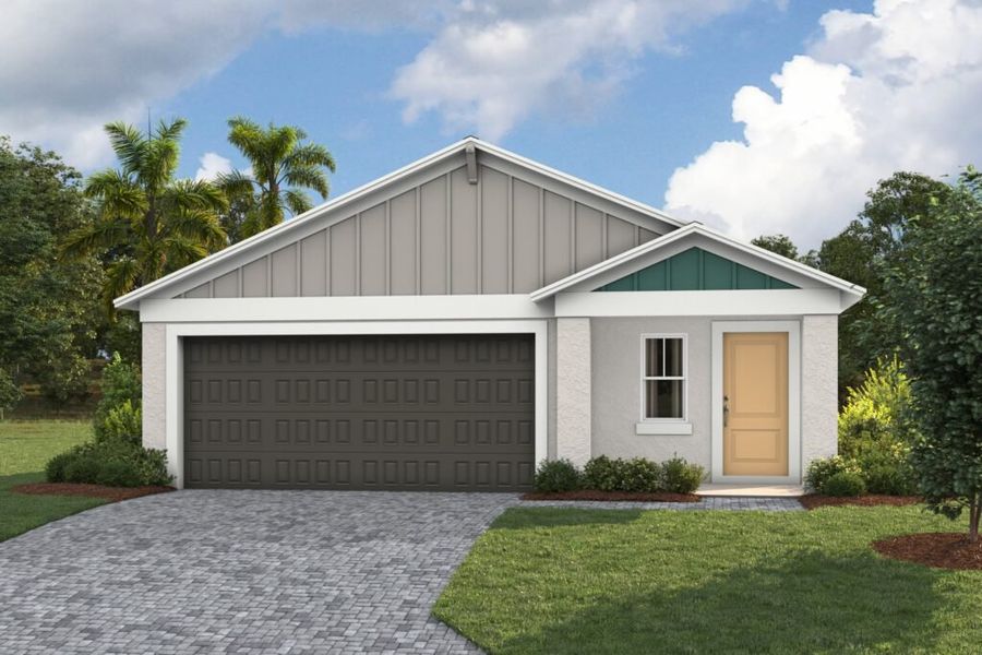 Representative exterior photo of a completed home built from the Magenta by Casa Fresca Homes in Pasadena Ridge, Dade City, FL (Image 10).