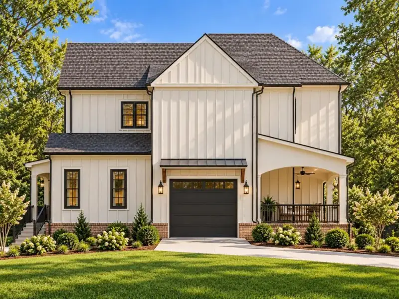 Front exterior of a new home in , Atlanta, GA, highlighting curb appeal (Image 2). Front exterior of a new home in , Atlanta, GA, highlighting curb appeal (Image 2).