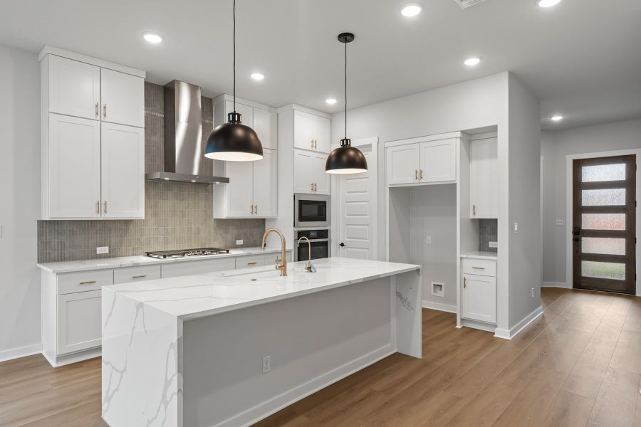 Furnished interior view inside a new home in Lariat, Liberty Hill (Image 8).