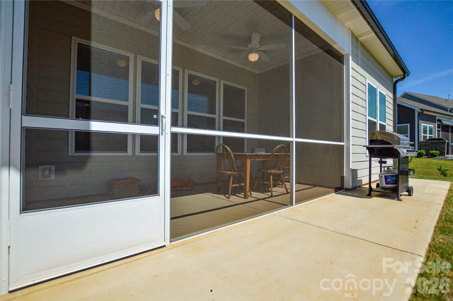 Exterior details and patio area of a home in Edgewater Lakeview On Your Lot, Lancaster (Image 26).