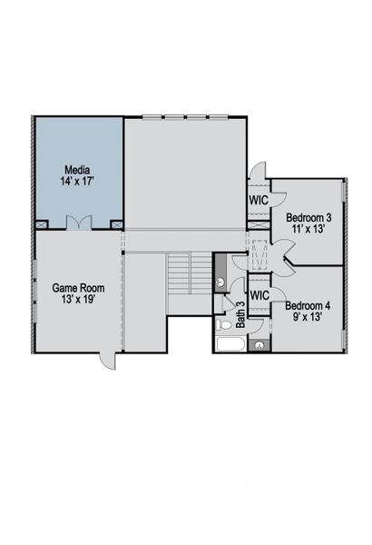 2D floor plan layout of this home in Lake Breeze, Lavon, TX (Image 6). 2D floor plan layout of this home in Lake Breeze, Lavon, TX (Image 6).