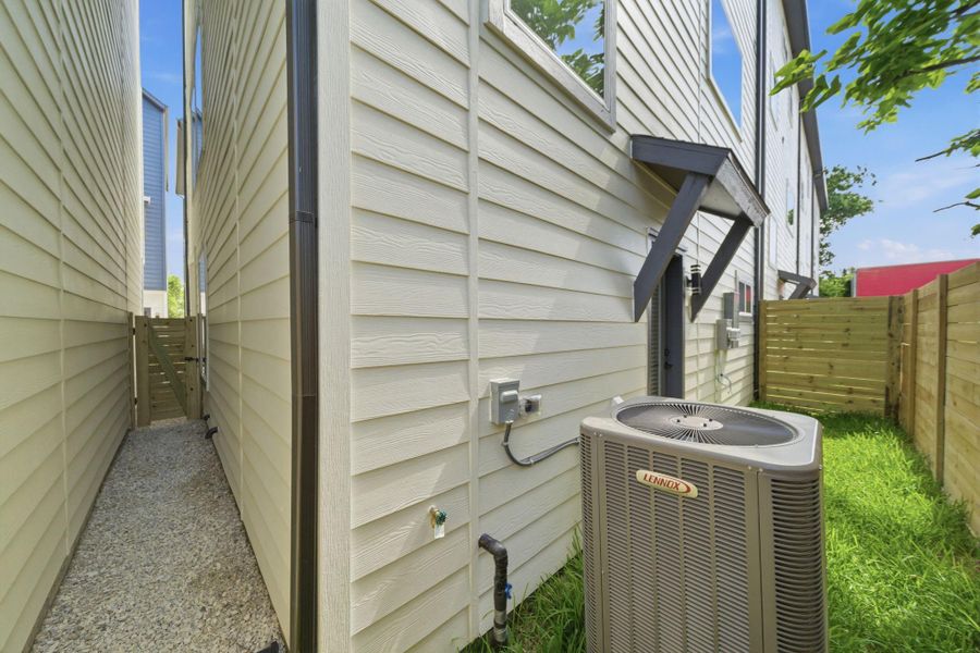 Exterior details and patio area of a home in Cedar Post, Houston (Image 4). Exterior details and patio area of a home in Cedar Post, Houston (Image 4).