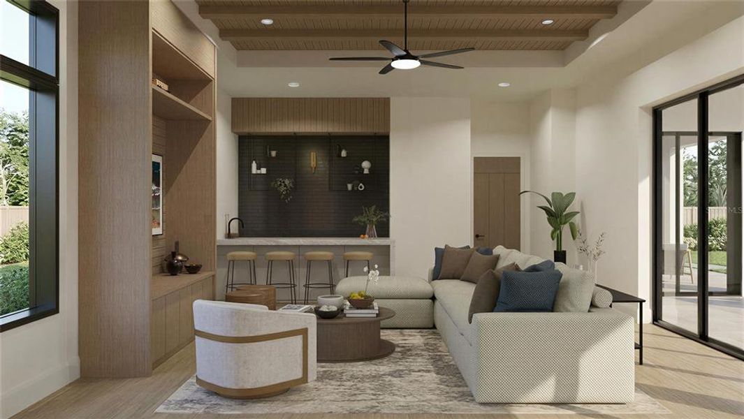 Furnished interior view inside a new home in Lake Sheen Sound, Orlando (Image 33).