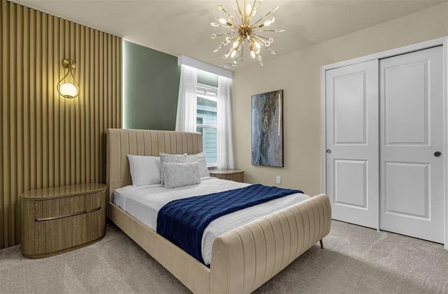 Furnished interior view inside a new home in , Davenport (Image 42).