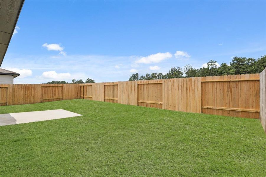 Exterior details and patio area of a home in Crockett Meadows, Conroe (Image 3). Exterior details and patio area of a home in Crockett Meadows, Conroe (Image 3).