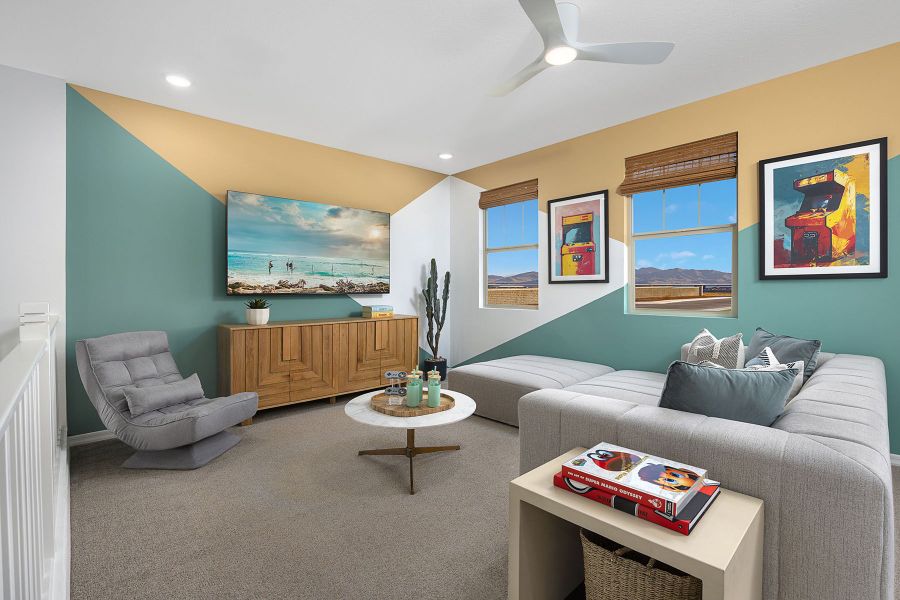 Representative furnished interior of a home built from the Lagoon by Mattamy Homes in Tyler Ranch, Buckeye (Image 13).