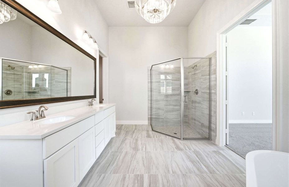Furnished interior view inside a new home in The Highlands 55′, Porter (Image 27).