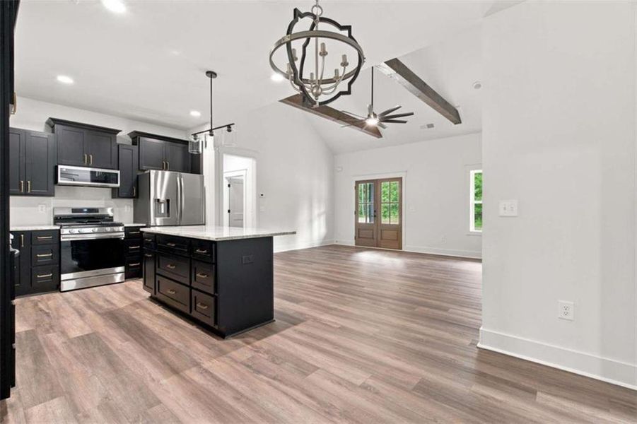 Furnished interior view inside a new home in , Talking Rock (Image 11).