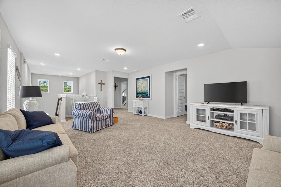 Furnished interior view inside a new home in Mavera, Conroe (Image 12). Furnished interior view inside a new home in Mavera, Conroe (Image 12).