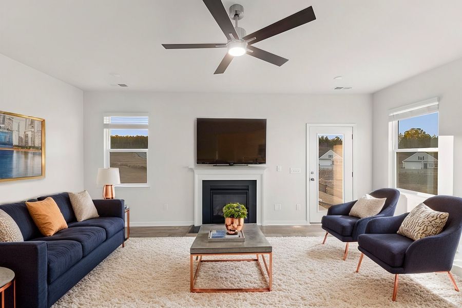 Furnished interior view inside a new home in The Grove, Florence (Image 6).