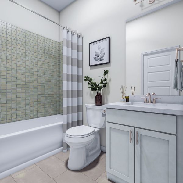 Furnished interior view inside a new home in Park Central, Georgetown (Image 14).