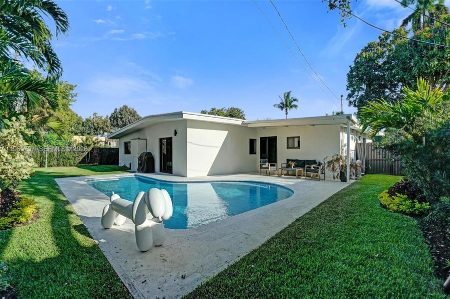 Exterior details and patio area of a home in , North Miami Beach (Image 23).
