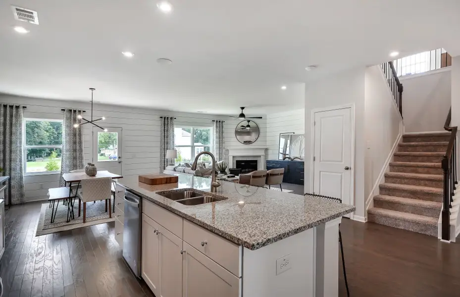 Representative furnished interior of a home built from the Mitchell by Pulte Homes in Anderson Point, McDonough (Image 9).