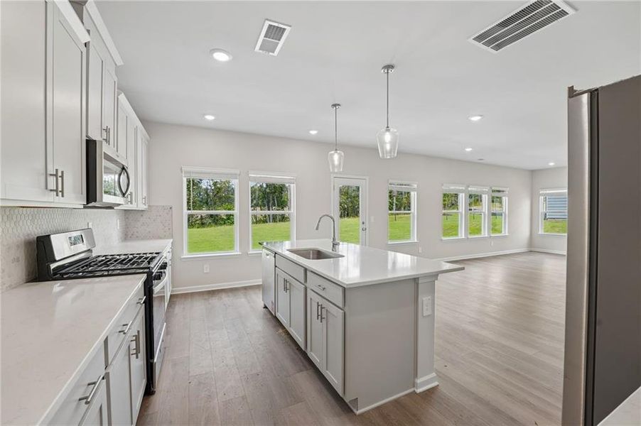 Furnished interior view inside a new home in Northwoods at Mirror Lake, Villa Rica (Image 19).