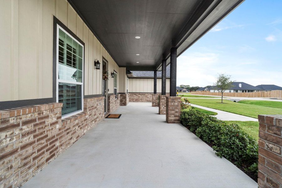 Exterior details and patio area of a home in , Needville (Image 4). Exterior details and patio area of a home in , Needville (Image 4).