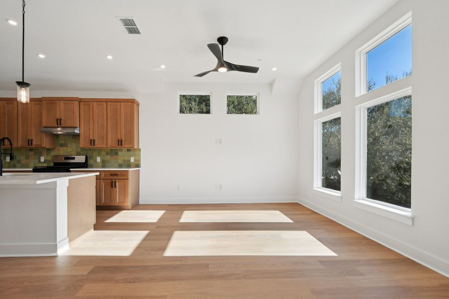 Spacious, unfurnished interior of a new home in Koenig Townhomes, Austin (Image 22).