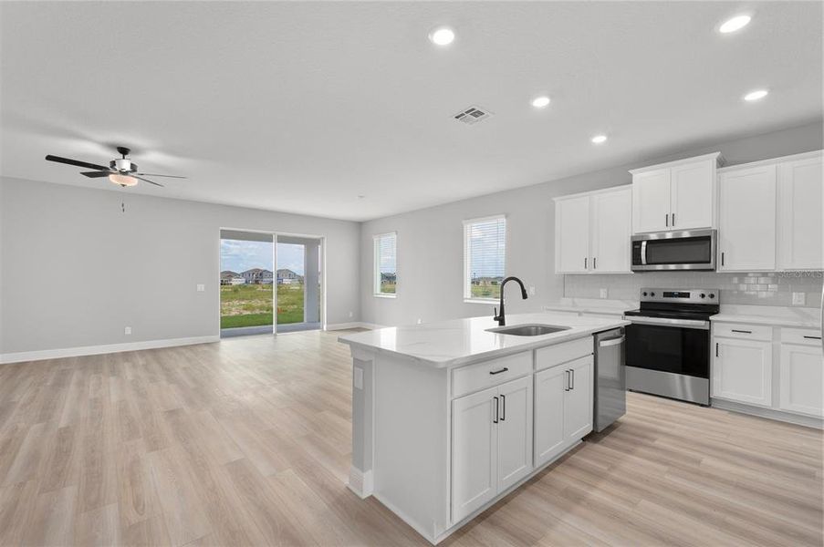 Furnished interior view inside a new home in Gum Lake Preserve, Lake Alfred (Image 7).