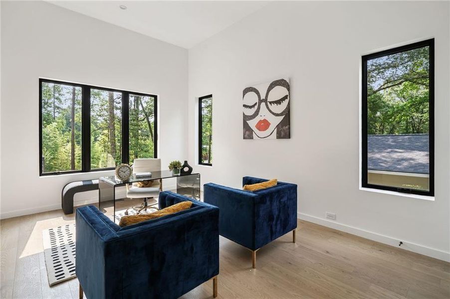 Furnished interior view inside a new home in , Atlanta (Image 11). Furnished interior view inside a new home in , Atlanta (Image 11).